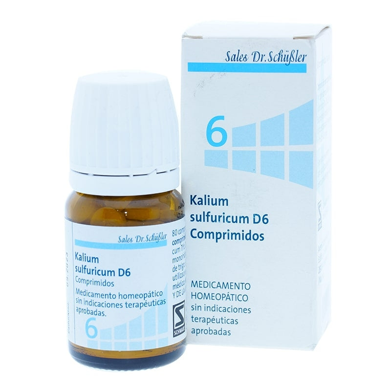 Sal de Schüssler Nº 6 Kalium Sulfuricum D6 - 400 Comprimidos