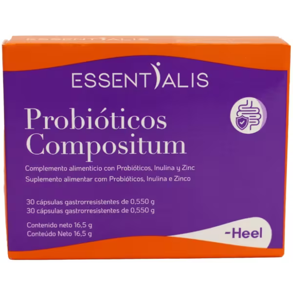 Probióticos Compositum 30 Cápsulas Essentialis - Flora Intestinal