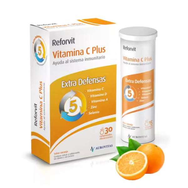 Reforvit Vitamina C Plus - 30 Comprimidos Efervescentes 1000mg
